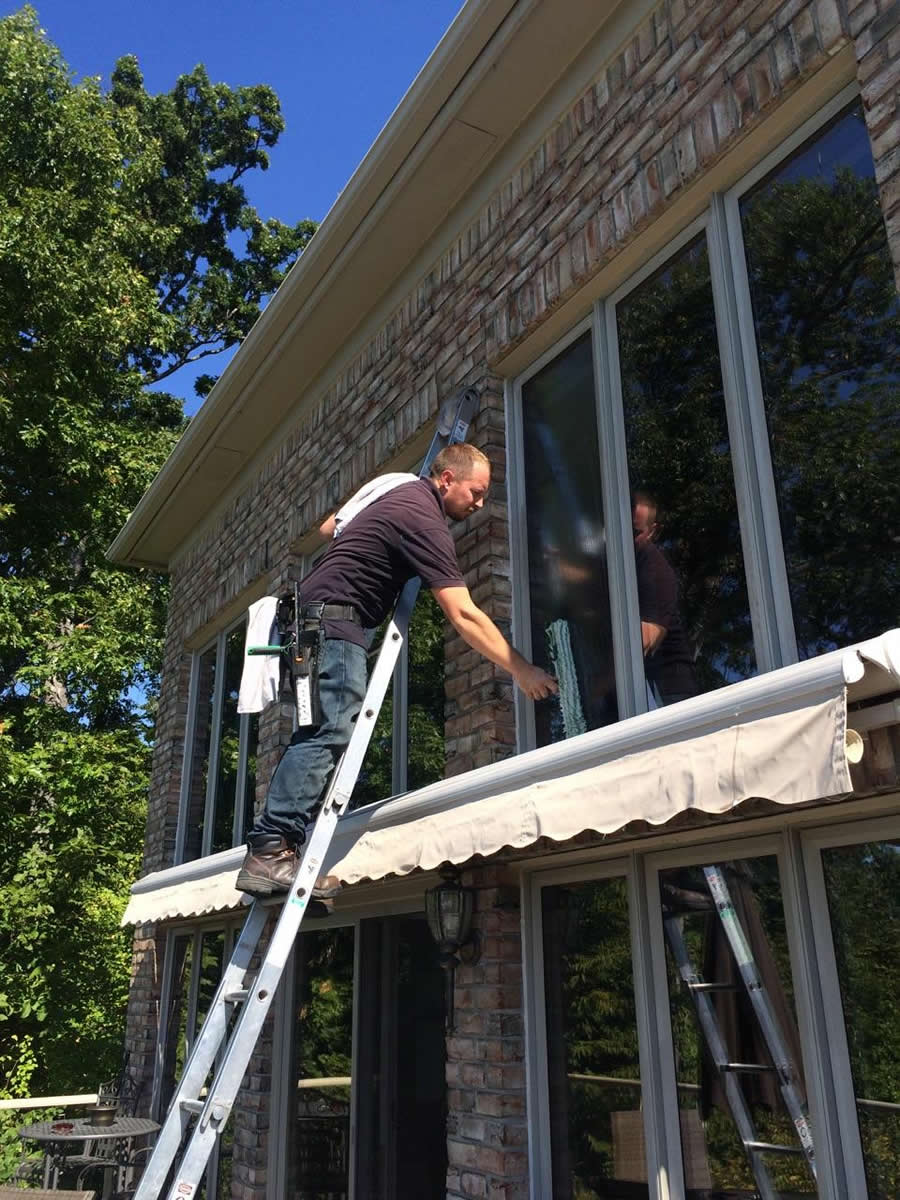 Hard Water Stains A Job for the 1 Highland Window Cleaner J&M Window CleaningJ&M Window Cleaning